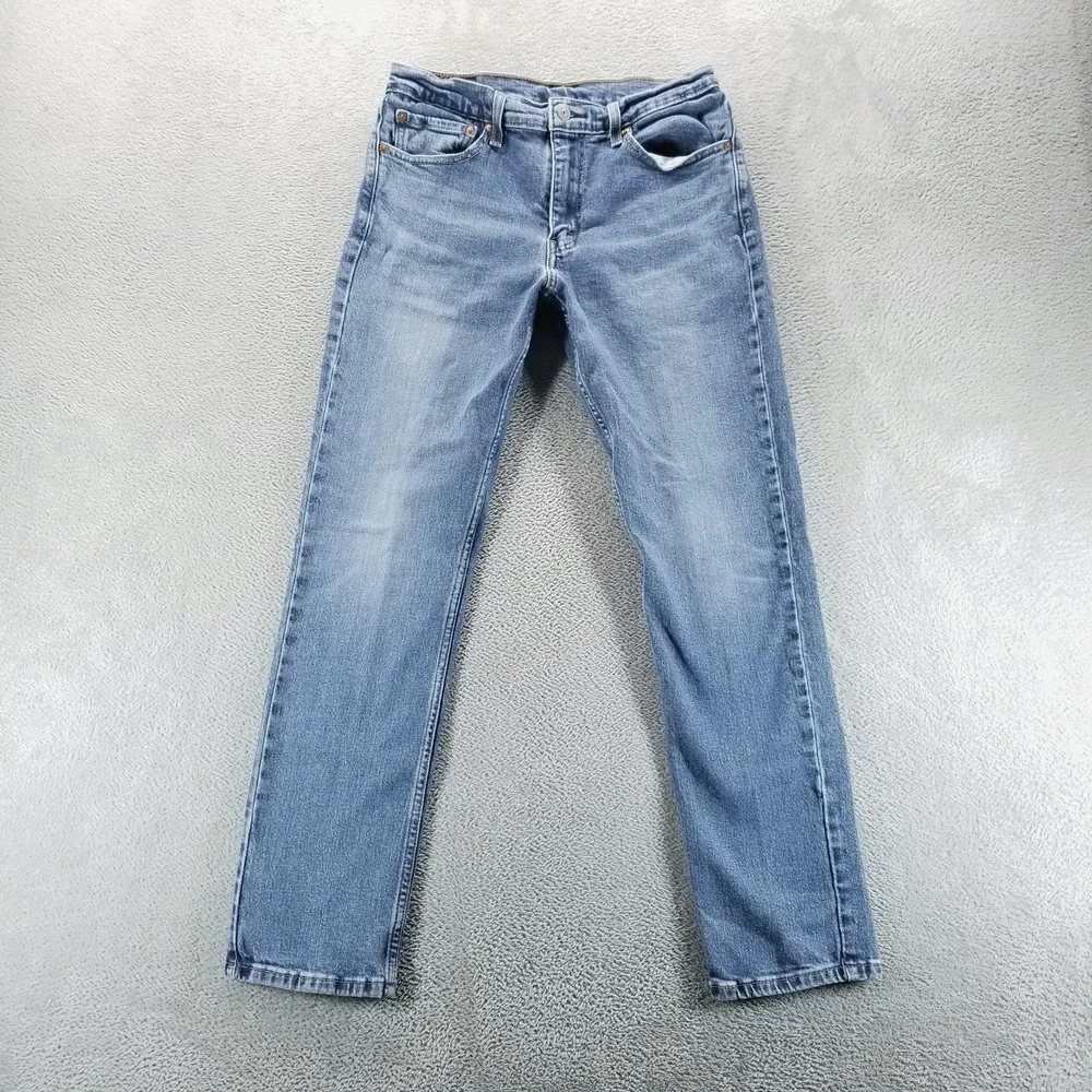 Levis 511 Jeans Mens‎ 32 Blue Slim Tapered Medium Wash Stretch Denim Comfort
